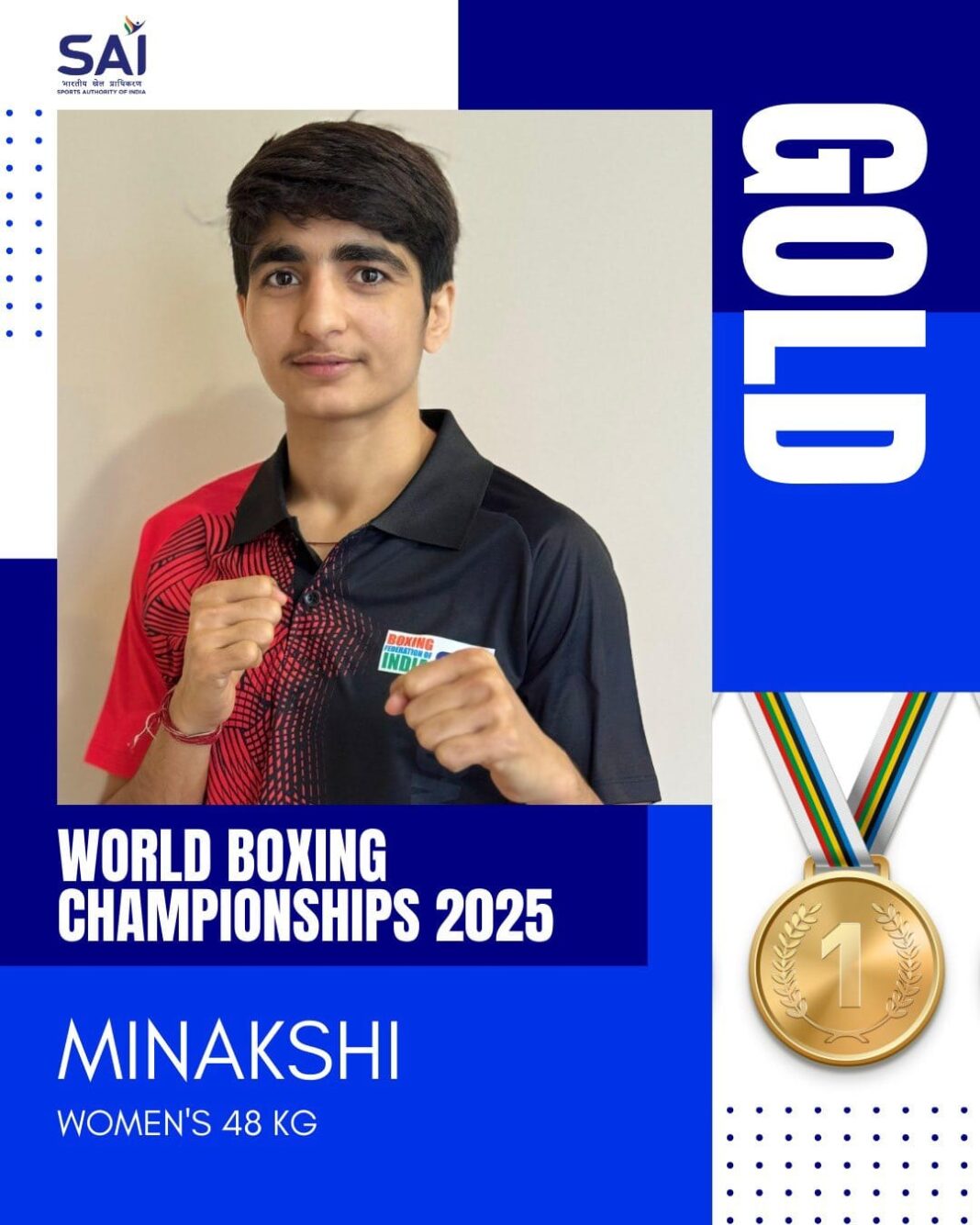 Minakshi Strikes Gold at 2025 World Boxing Championship in Liverpool