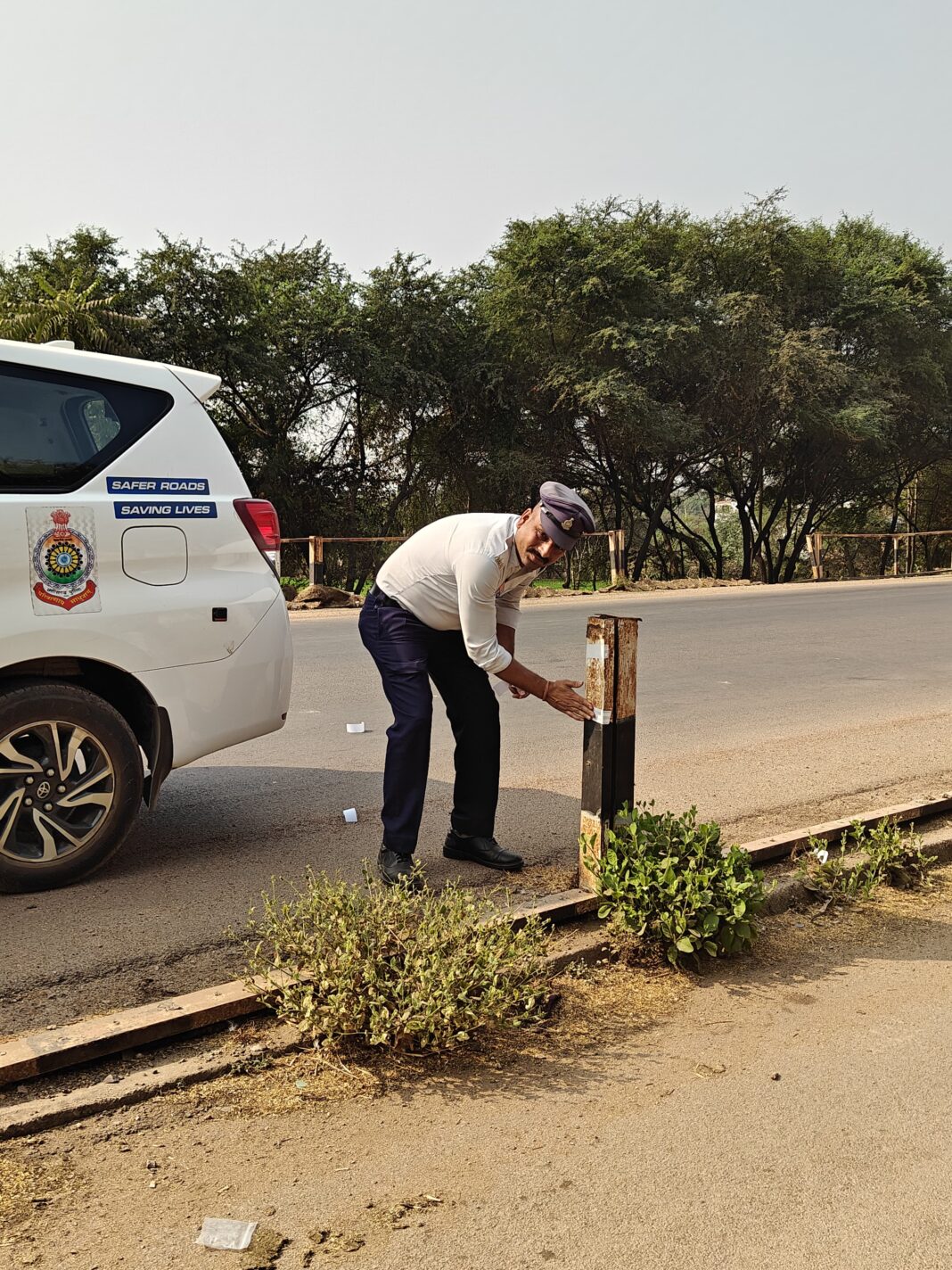 Traffic Police Launch Special Safety Drive on Bypass Road Amid Rising Accident Concerns