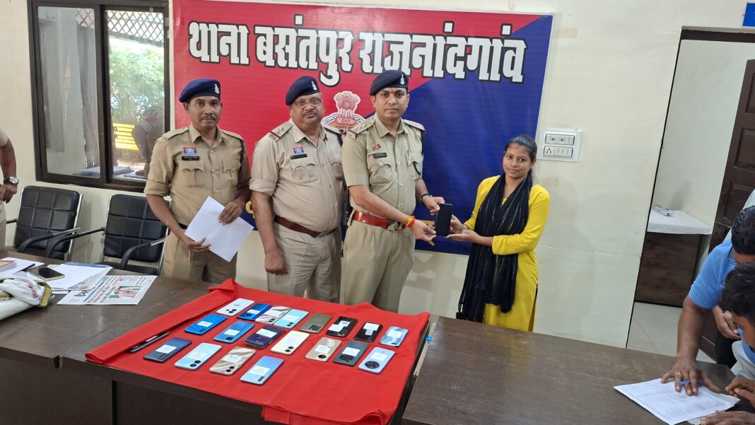 Basantpur Police Recover 25 Lost Mobile Phones Worth ₹3.75 Lakh, Return Them to Owners
