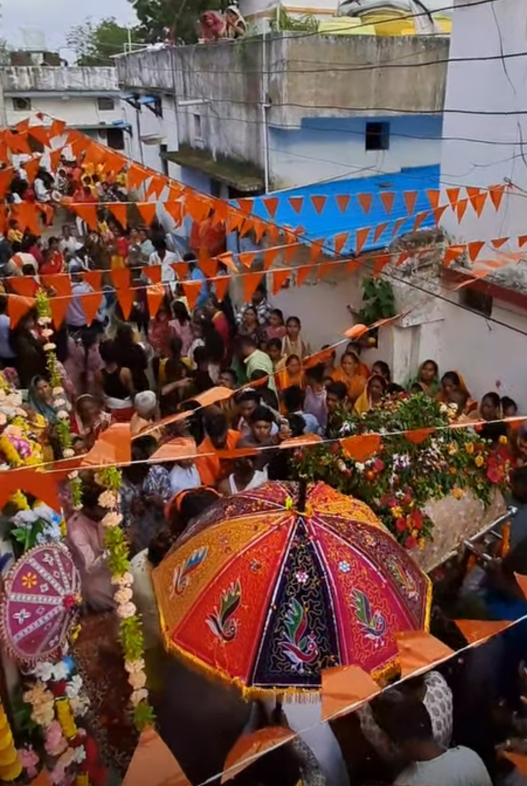 Mahakal’s Grand Sawan Palki Yatra Draws Thousands of Devotees Across Rajnandgaon