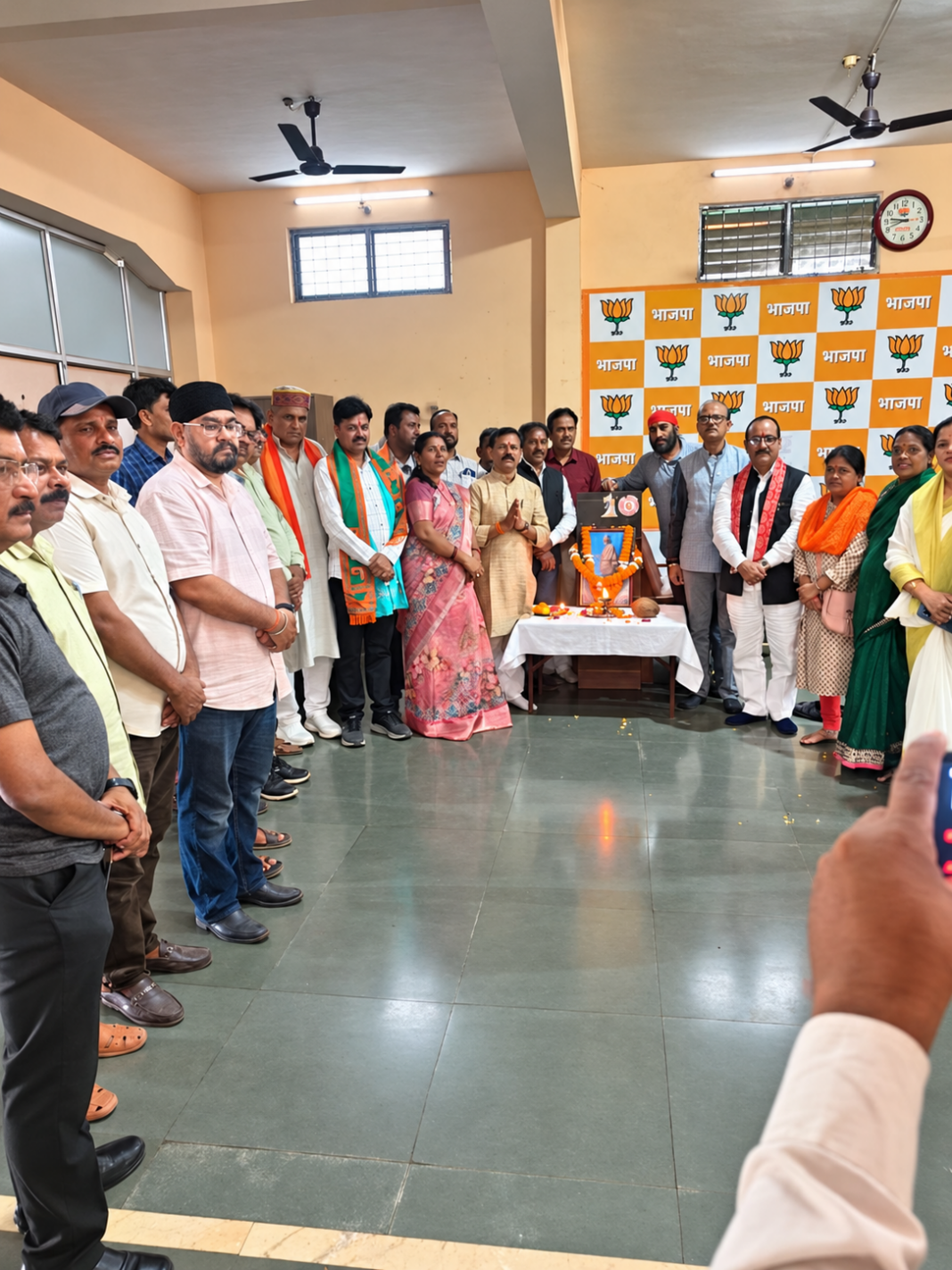 BJP Celebrates Sardar Vallabhbhai Patel’s Birth Anniversary at Rajnandgaon District Office
