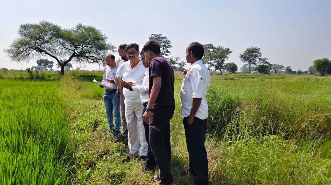 Additional Collector C.L. Markandey Inspects Polygon Survey Work in Rajnandgaon and Ghumka